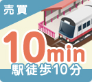 埼玉県の駅徒歩10分以内の売買物件
